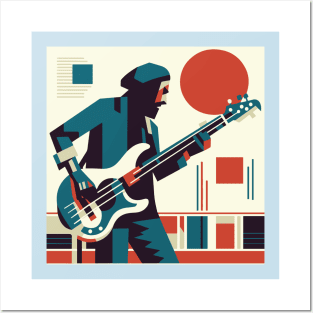 Cubist Bassman Posters and Art